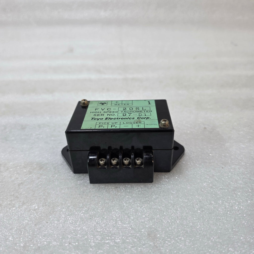 TOYO ELECTRONICS FVC-20SL HIGH SPEED TACHOMETER FREQUENCY TO VOLTAGE CONVERTER