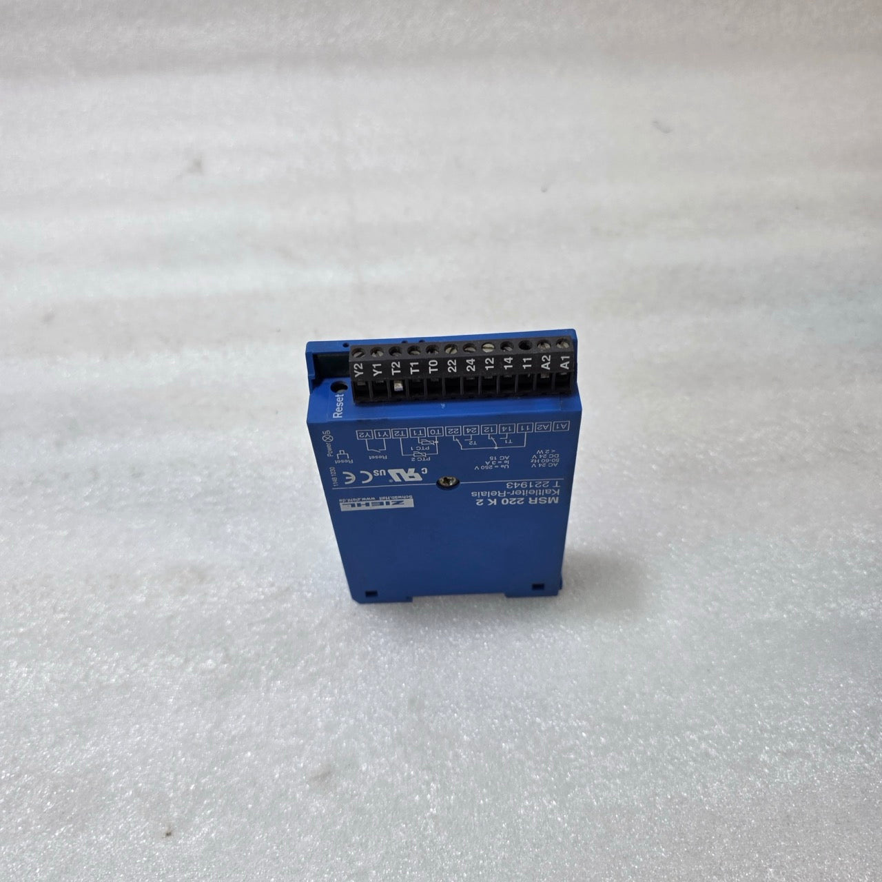 ZIEHL MSR 220 K2 PTC THERMISTOR MOTOR PROTECTION RELAY – 24V AC/DC | T 221943