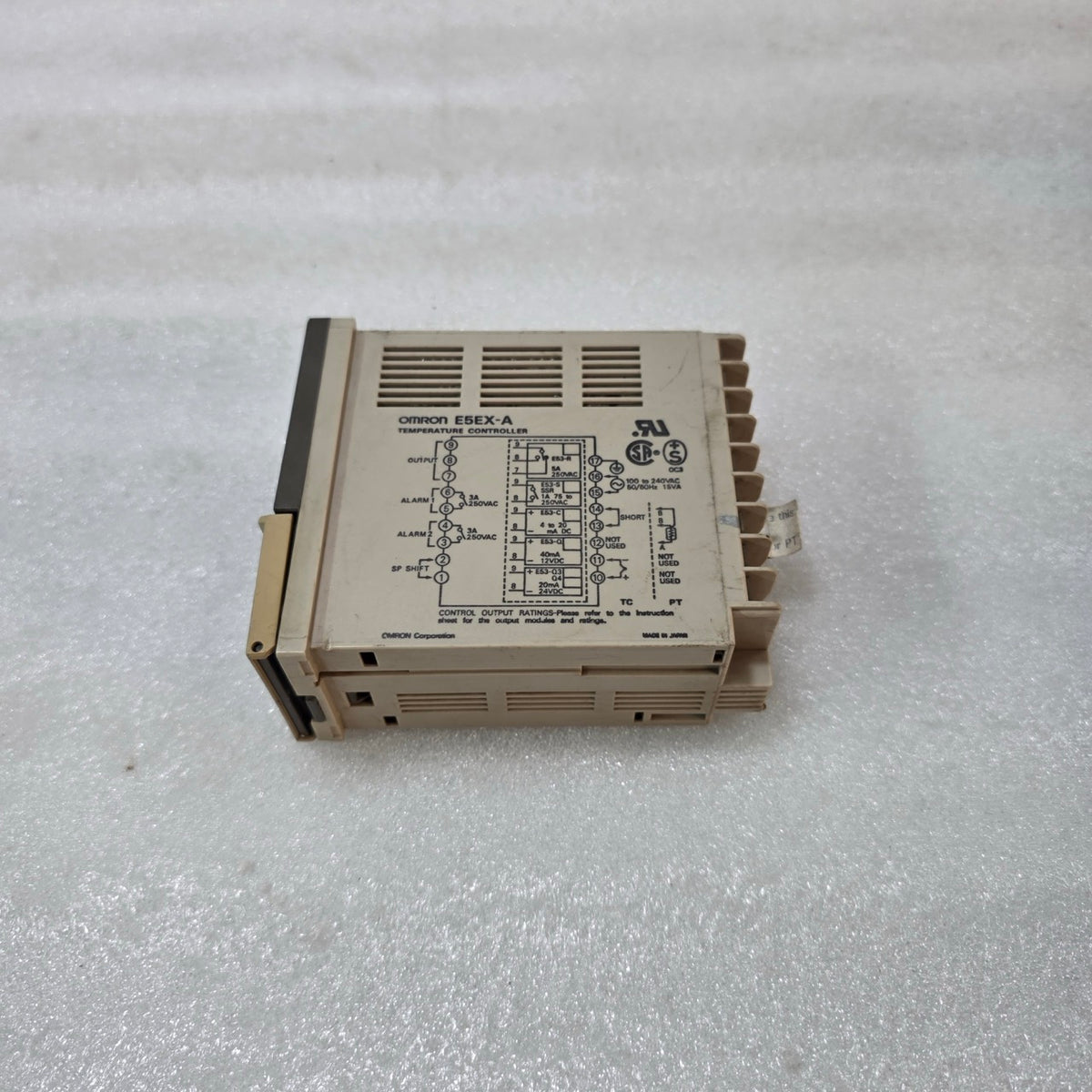 OMRON E5EX-A DIGITAL TEMPERATURE CONTROLLER – PID PROCESS CONTROLLER (100–240VAC