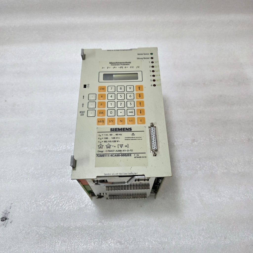 SIEMENS 7UM5111-4CA00-0BB/EE PROTECTION RELAY – NUMERICAL MOTOR/FEEDER PROTECTIO