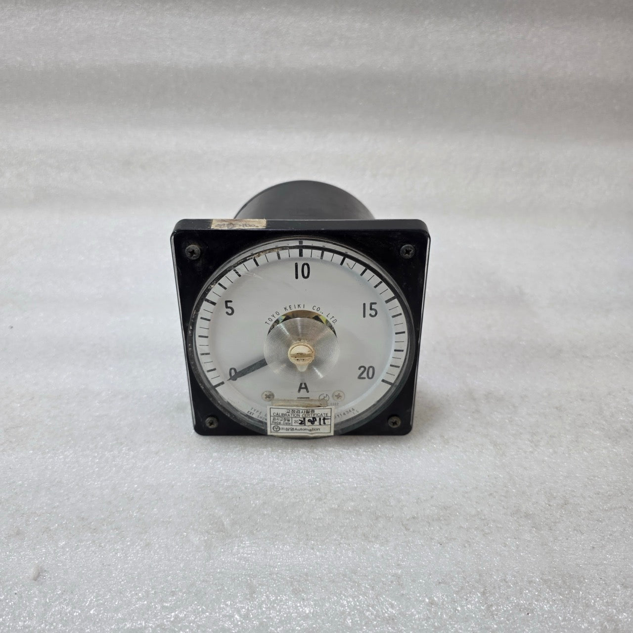 TOYO KEIKI DVF-11 0–20A ANALOG AMMETER DC PANEL METER EXTERNAL SHUNT 50MV