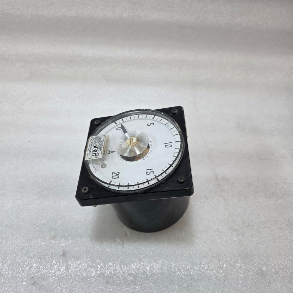 TOYO KEIKI DVF-11 0–20A ANALOG AMMETER DC PANEL METER EXTERNAL SHUNT 50MV