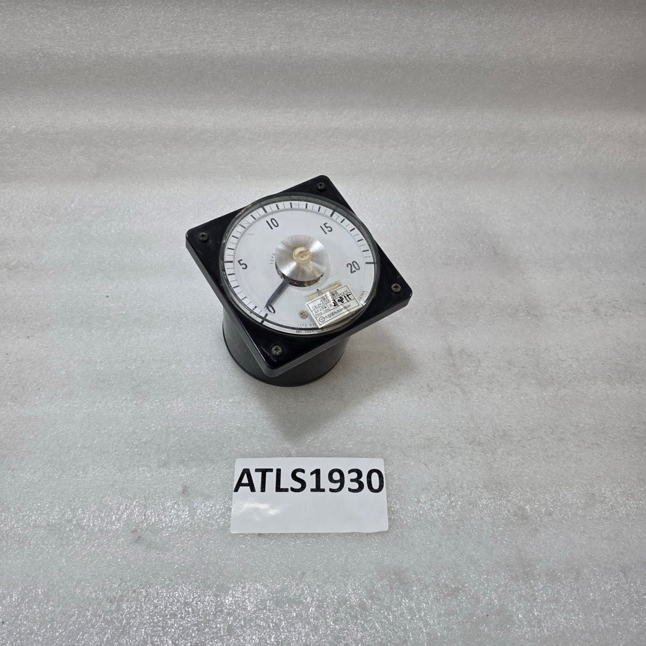 TOYO KEIKI DVF-11 0–20A ANALOG AMMETER DC PANEL METER EXTERNAL SHUNT 50MV