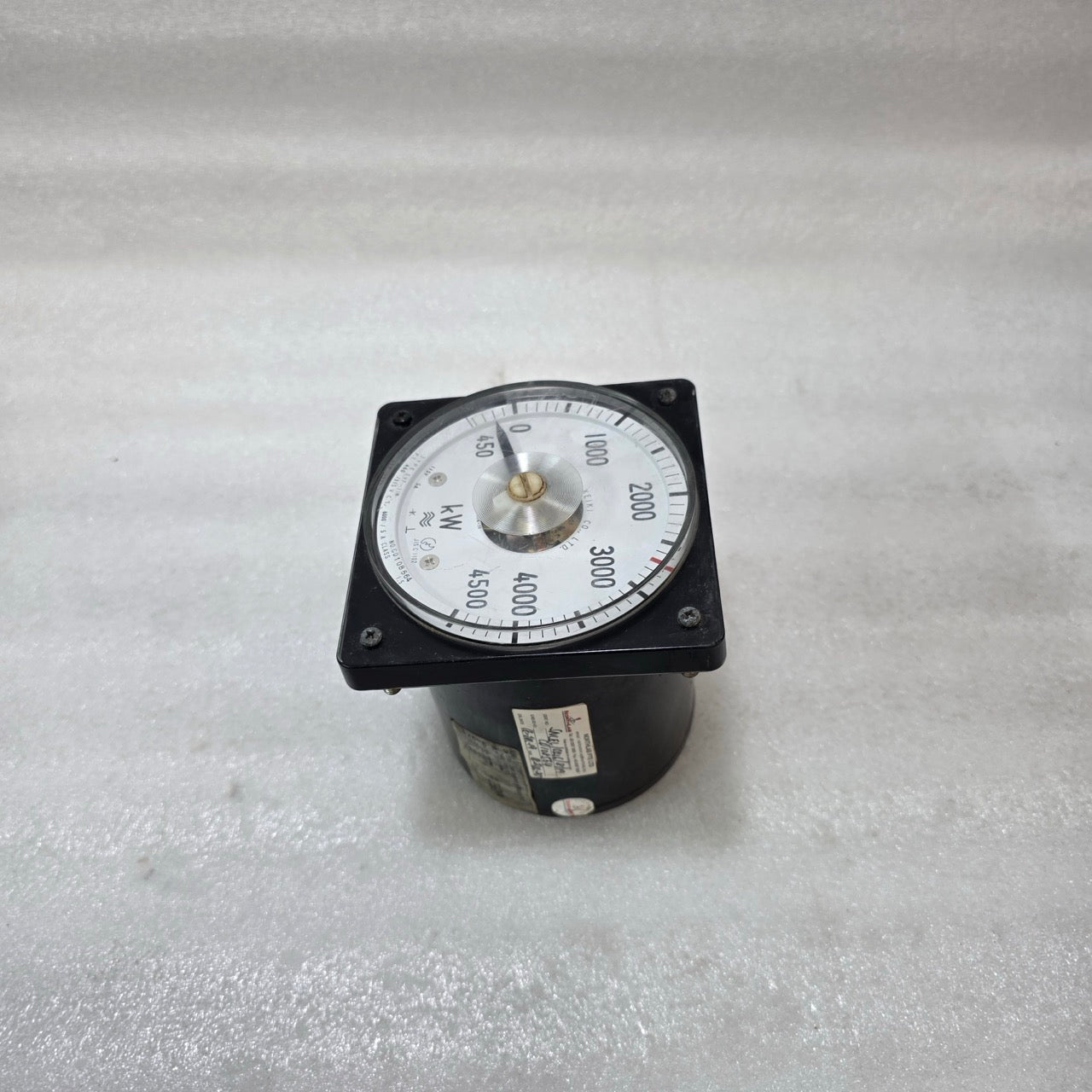 TOYO KEIKI EVF-11N 0–4500 KW ANALOG POWER METER PT 460/115V CT 6000/5A