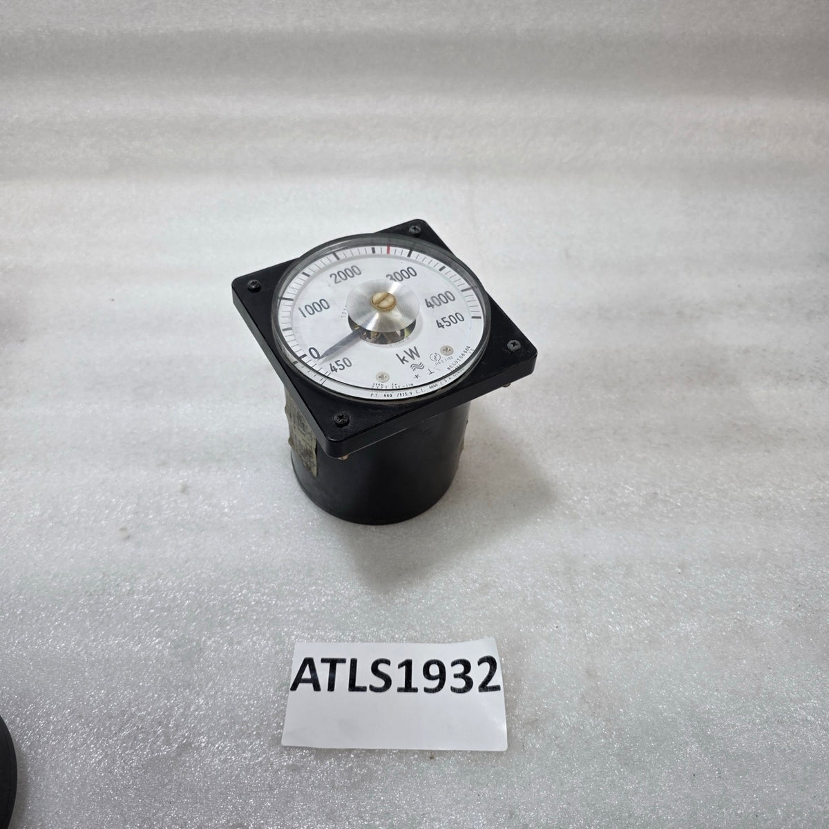 TOYO KEIKI EVF-11N 0–4500 KW ANALOG POWER METER PT 460/115V CT 6000/5A