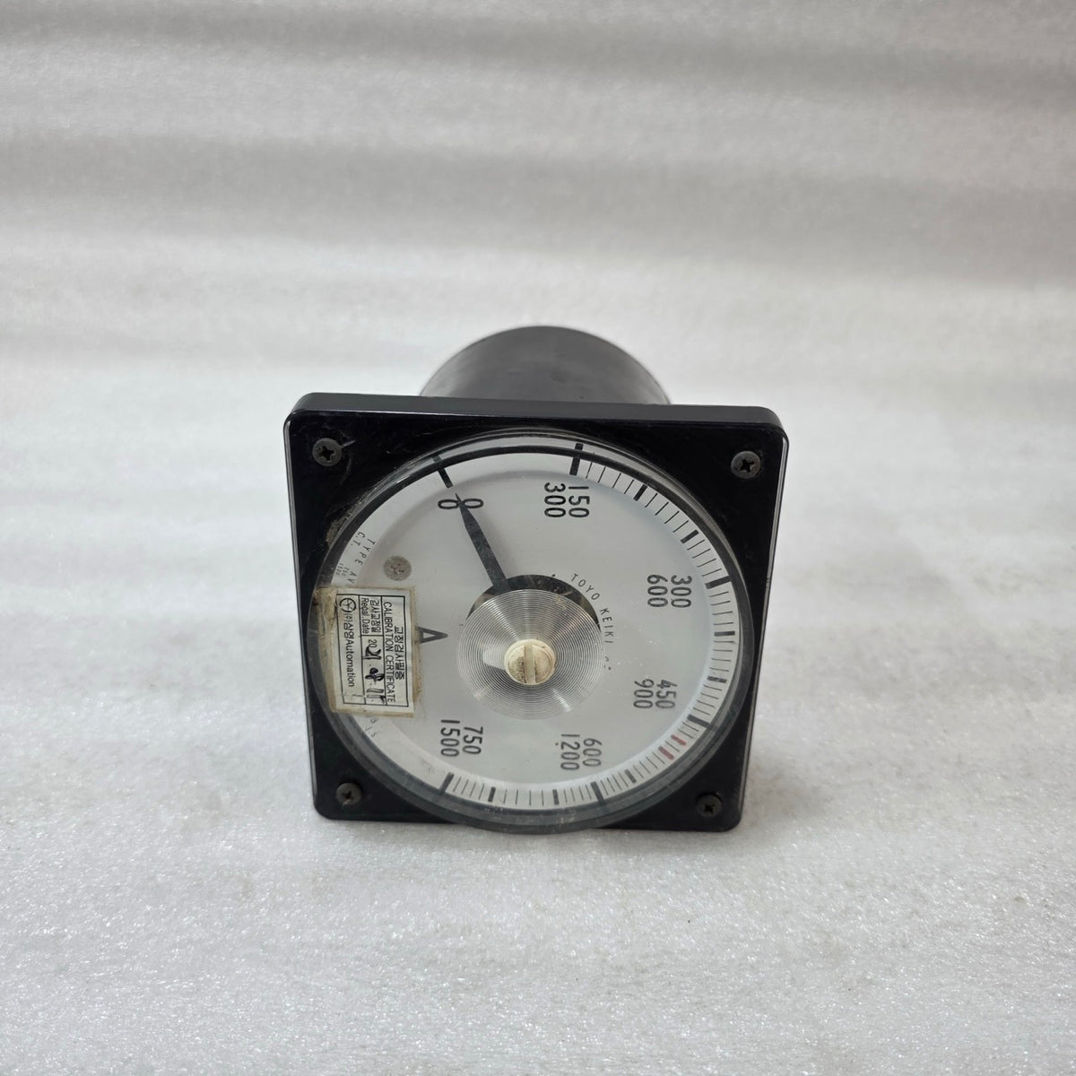 TOYO KEIKI AVF-11 AC AMMETER PANEL METER (0–1500 A, CT 750/1500/5A, DUAL SCALE)