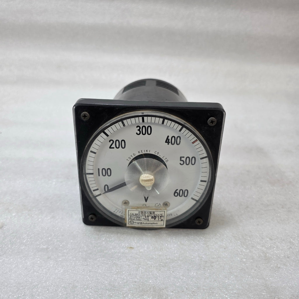 TOYO KEIKI AVF-11 AC VOLTMETER PANEL METER (0–600 V, PT 460/115V)