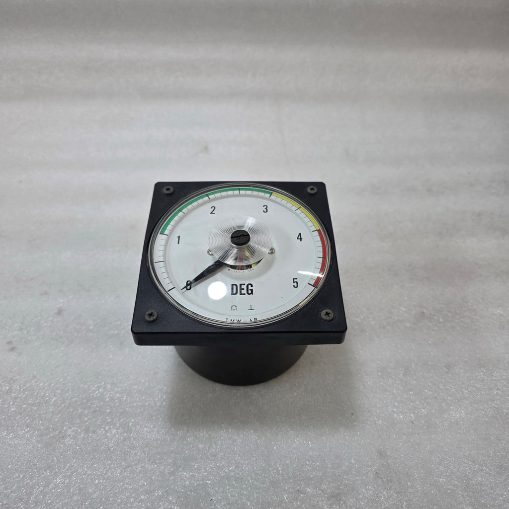 TSURUGA ELECTRIC TMW-4B ANALOG POWER FACTOR METER 0–5 DEG PANEL MOUNT CLASS 1.5
