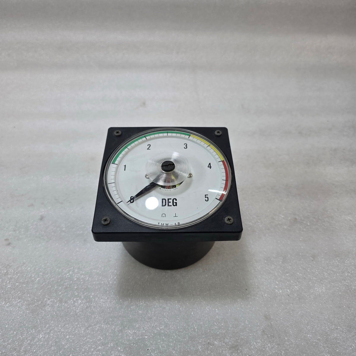TSURUGA ELECTRIC TMW-4B ANALOG POWER FACTOR METER 0–5 DEG PANEL MOUNT CLASS 1.5