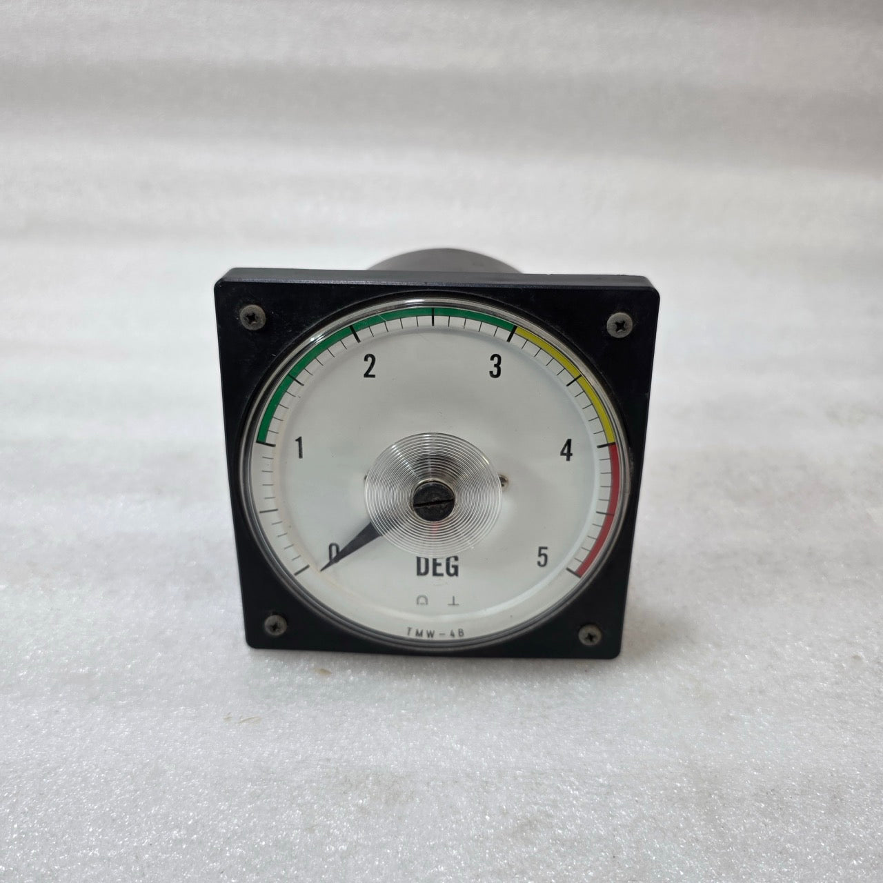 TSURUGA ELECTRIC TMW-4B ANALOG POWER FACTOR METER 0–5 DEG PANEL MOUNT CLASS 1.5