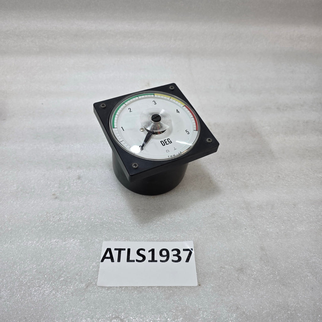 TSURUGA ELECTRIC TMW-4B ANALOG POWER FACTOR METER 0–5 DEG PANEL MOUNT CLASS 1.5