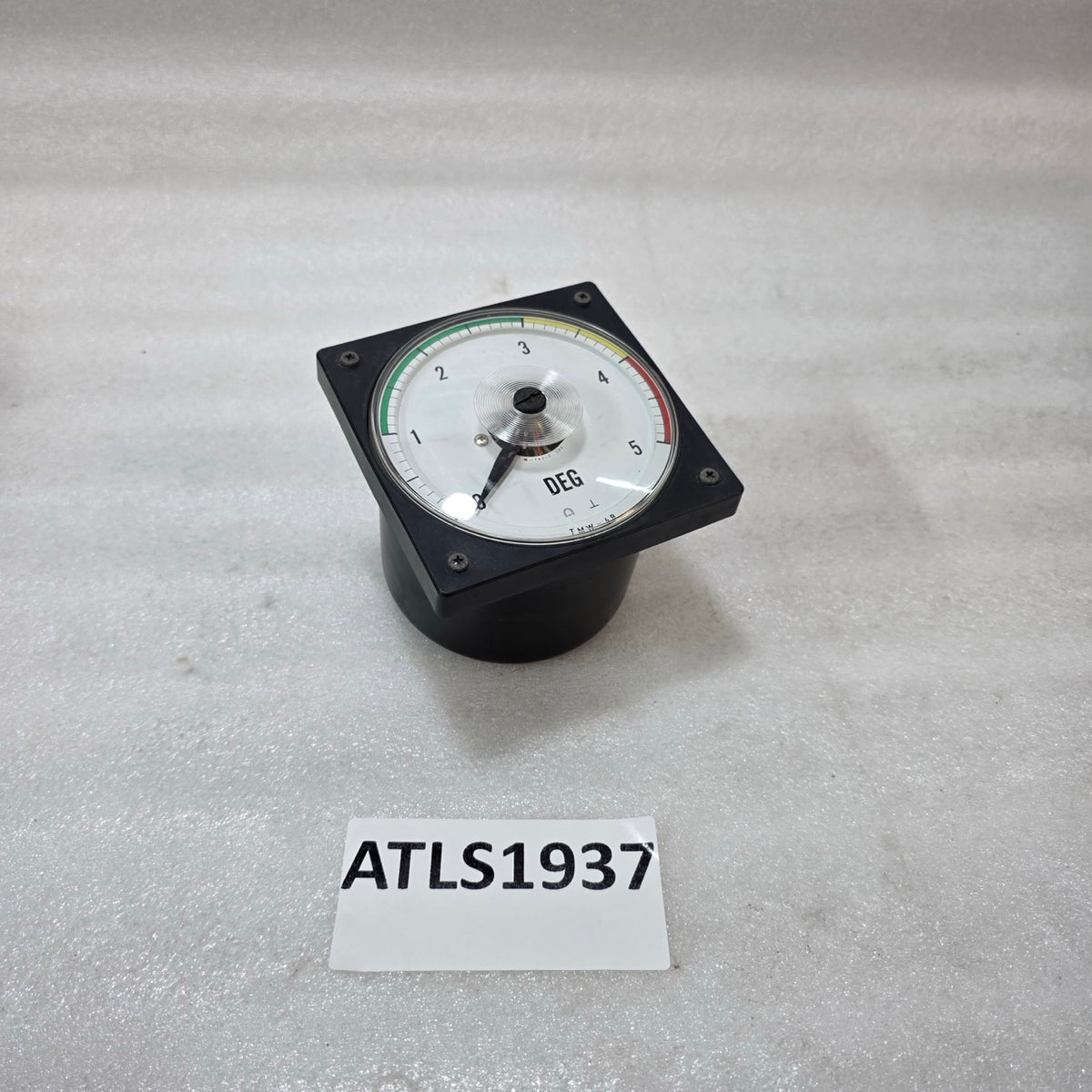 TSURUGA ELECTRIC TMW-4B ANALOG POWER FACTOR METER 0–5 DEG PANEL MOUNT CLASS 1.5