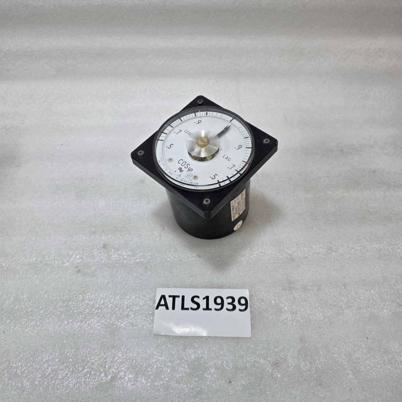 TOYO KEIKI UVF-11N ANALOG POWER FACTOR METER COSΦ 115V 5A LEAD/LAG
