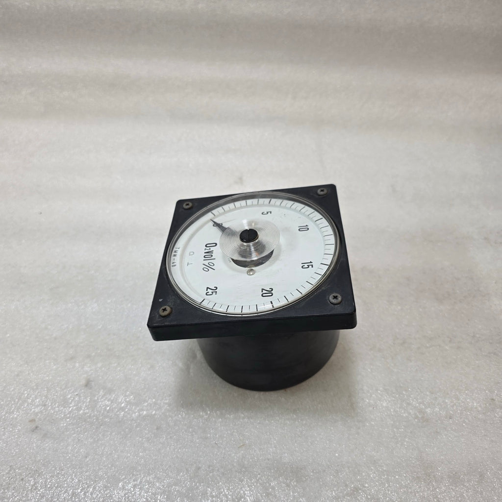 TSURUGA ELECTRIC TMW-4B O₂ ANALYZER METER 0–25% OXYGEN PANEL MOUNT 4–20MA
