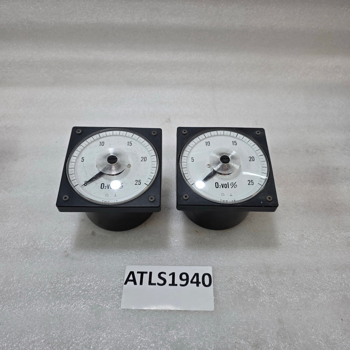 TSURUGA ELECTRIC TMW-4B O₂ ANALYZER METER 0–25% OXYGEN PANEL MOUNT 4–20MA