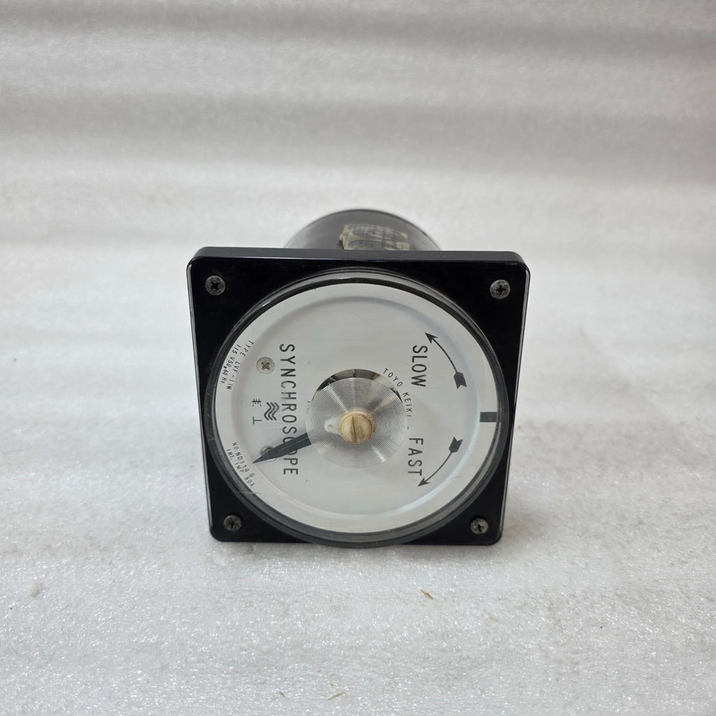 TOYO KEIKI LVF-11N SYNCHROSCOPE METER 115V 50/60HZ PANEL MOUNT ANALOG GENERATOR