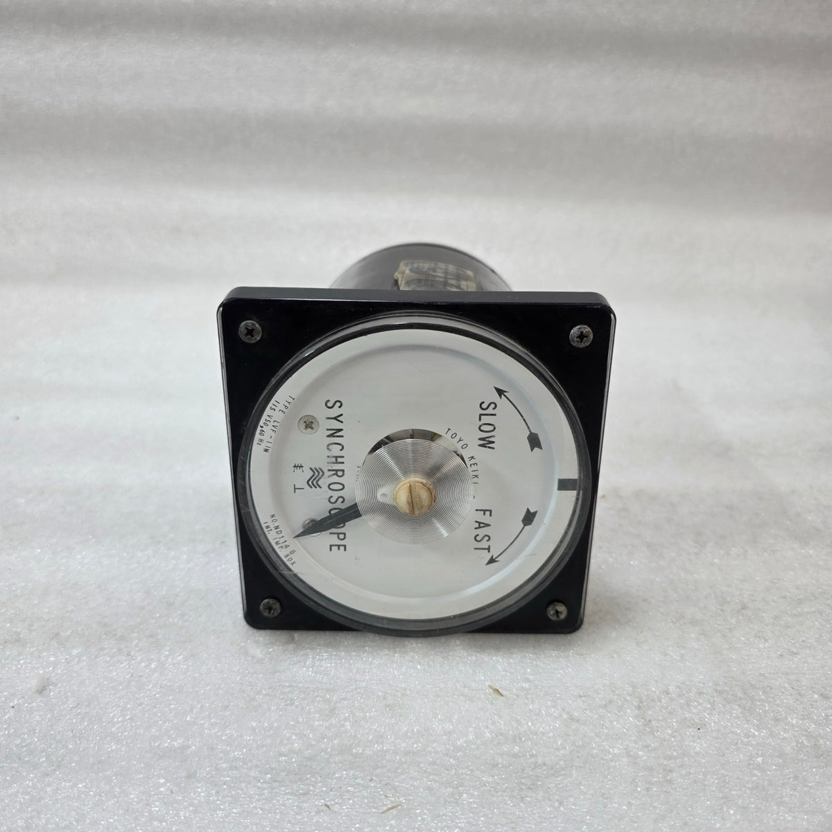 TOYO KEIKI LVF-11N SYNCHROSCOPE METER 115V 50/60HZ PANEL MOUNT ANALOG GENERATOR