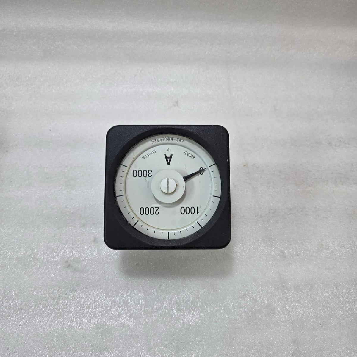 SHANGHAI ZI YI MARINE INSTRUMENT 45C3-V 0–3000A ANALOG AMMETER 10V PANEL METER