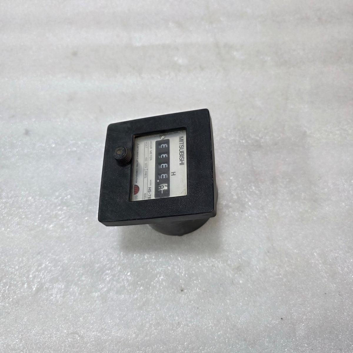 MITSUBISHI HS-7B HOUR METER 100–120V AC INDUSTRIAL RUNNING TIME COUNTER