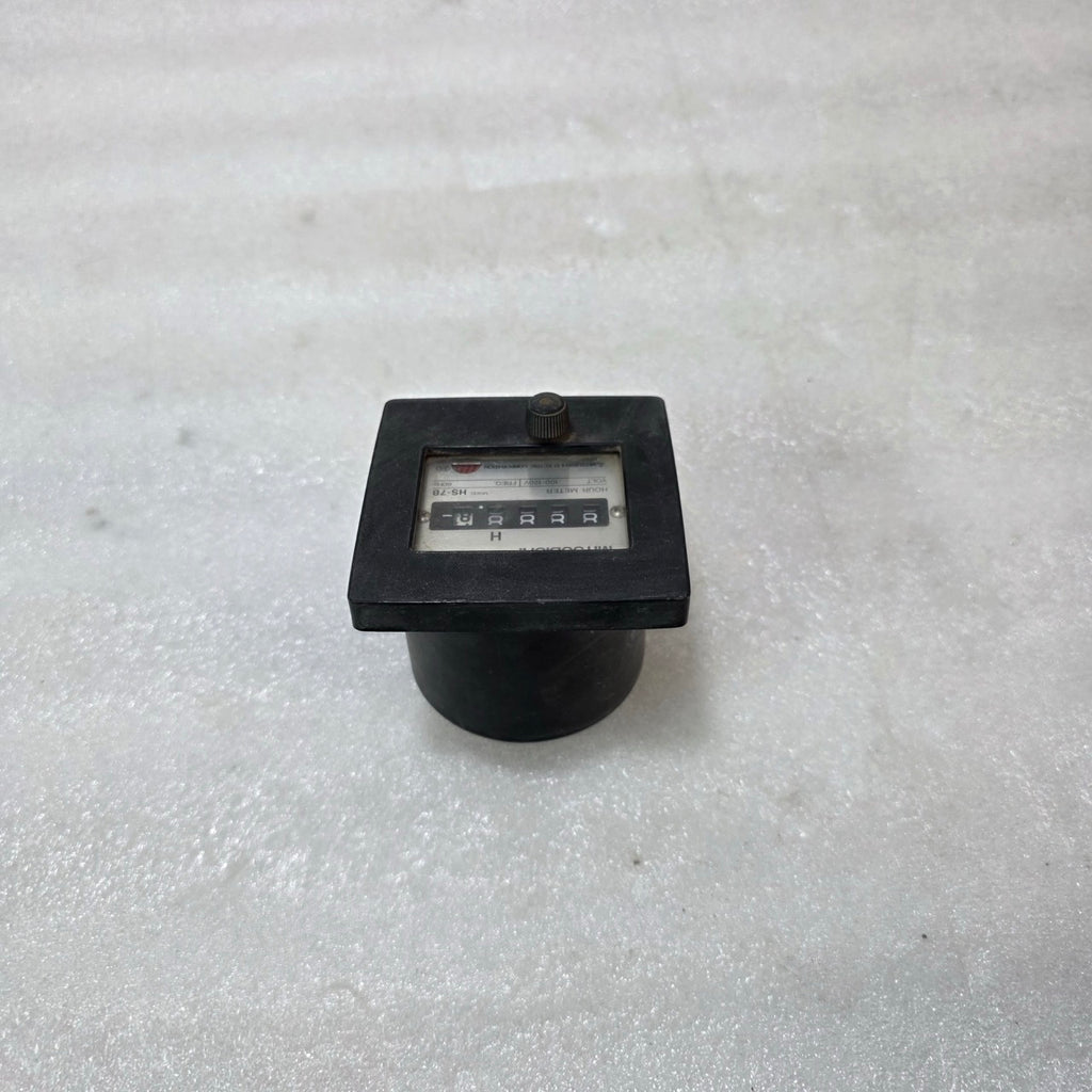 MITSUBISHI HS-7B HOUR METER 100–120V AC INDUSTRIAL RUNNING TIME COUNTER