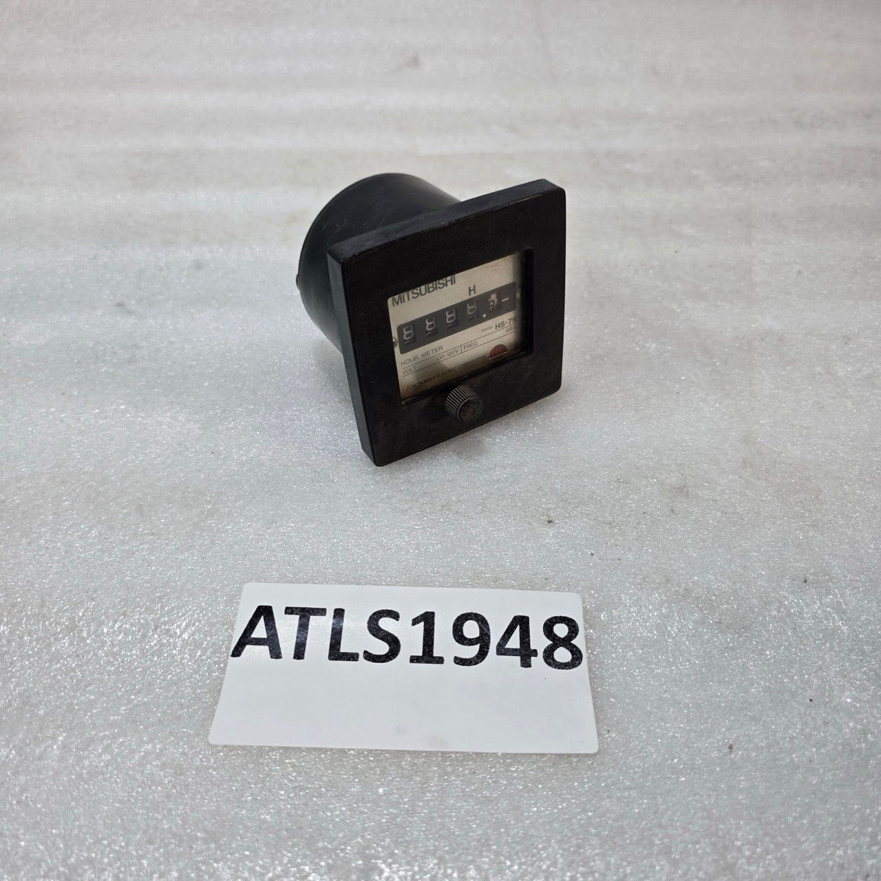 MITSUBISHI HS-7B HOUR METER 100–120V AC INDUSTRIAL RUNNING TIME COUNTER