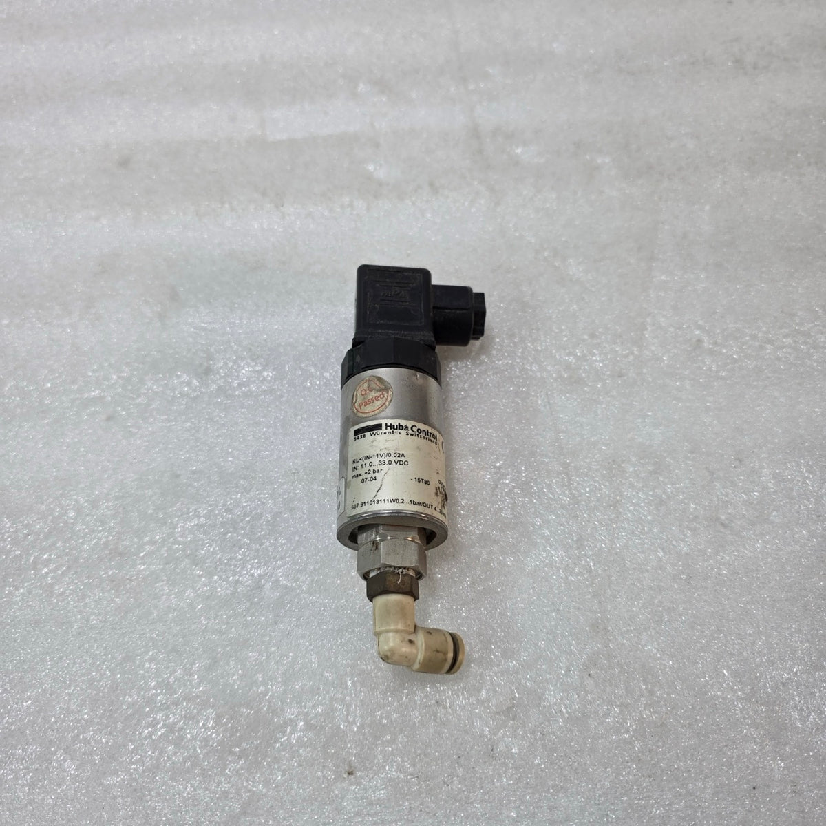 HUBA CONTROL 507 PRESSURE TRANSMITTER 0.2–1 BAR 4–20MA 507.911013111 OUTPUT INDU