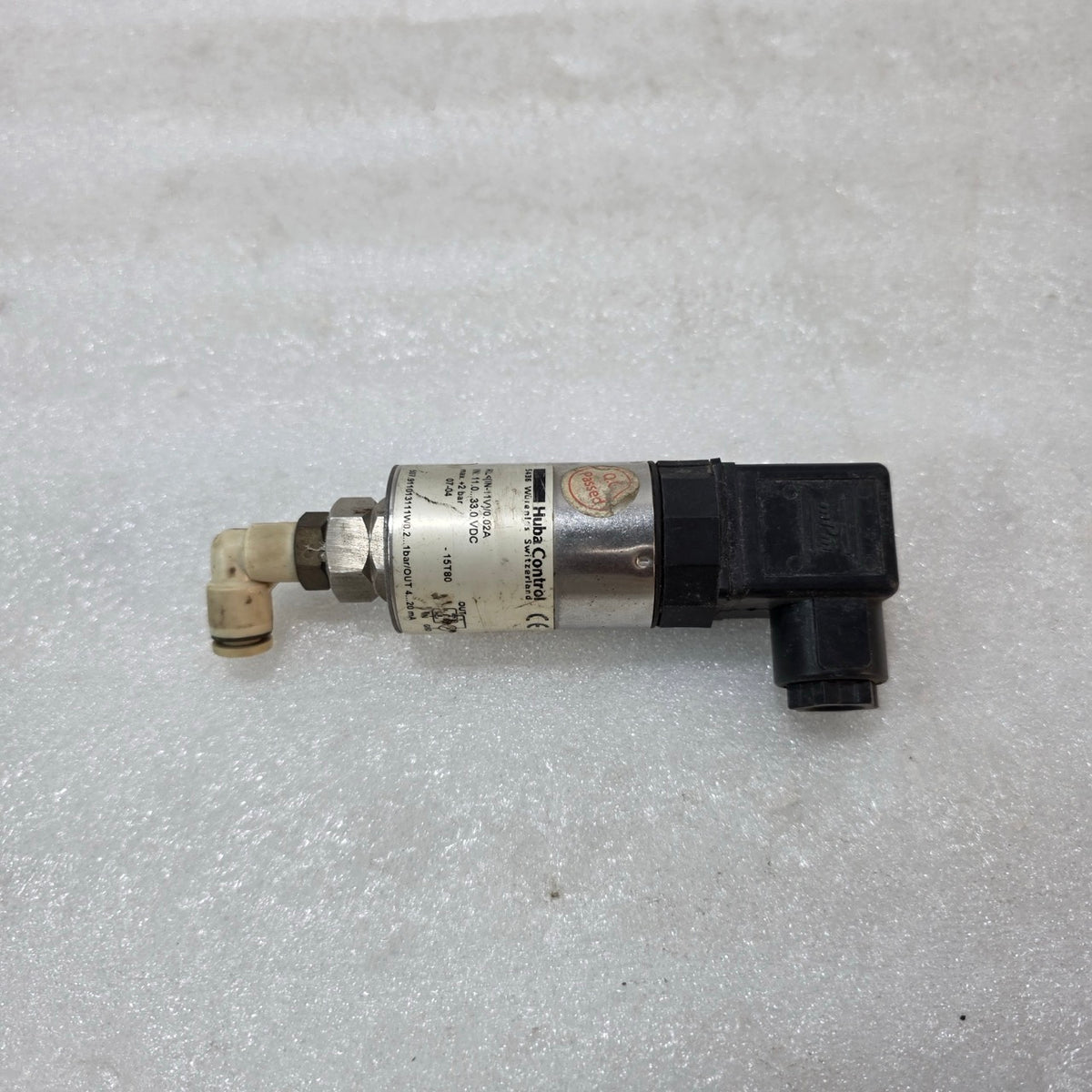HUBA CONTROL 507 PRESSURE TRANSMITTER 0.2–1 BAR 4–20MA 507.911013111 OUTPUT INDU