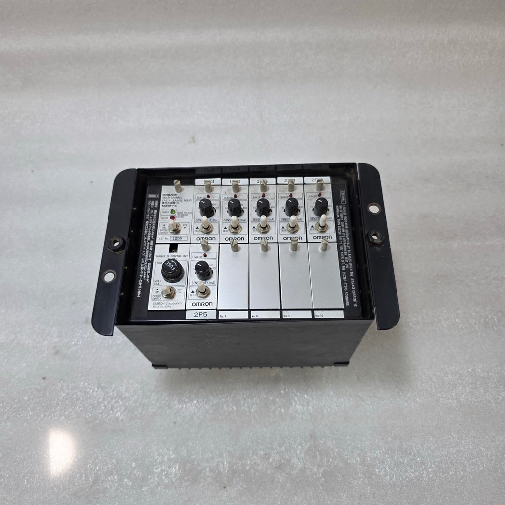 OMRON K6EM-PS MULTI CHANNEL EARTH LEAKAGE RELAY PANEL 100/200VAC