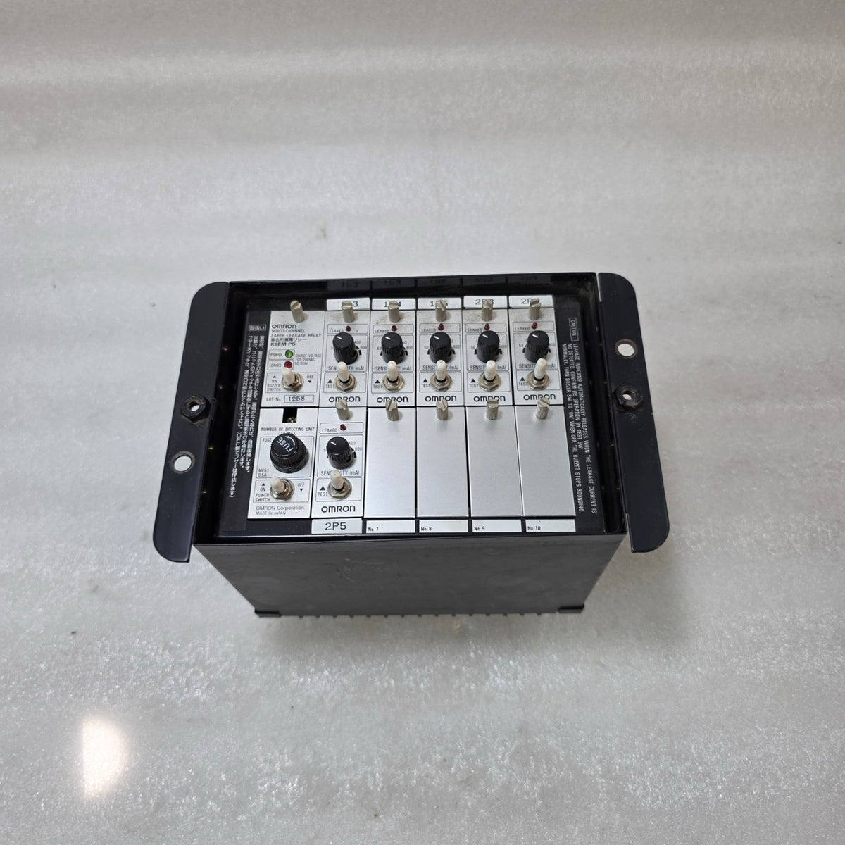 OMRON K6EM-PS MULTI CHANNEL EARTH LEAKAGE RELAY PANEL 100/200VAC