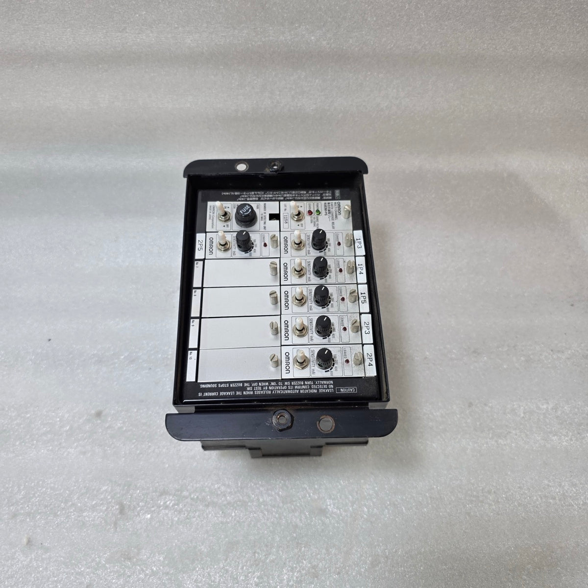 OMRON K6EM-PS MULTI CHANNEL EARTH LEAKAGE RELAY PANEL 100/200VAC