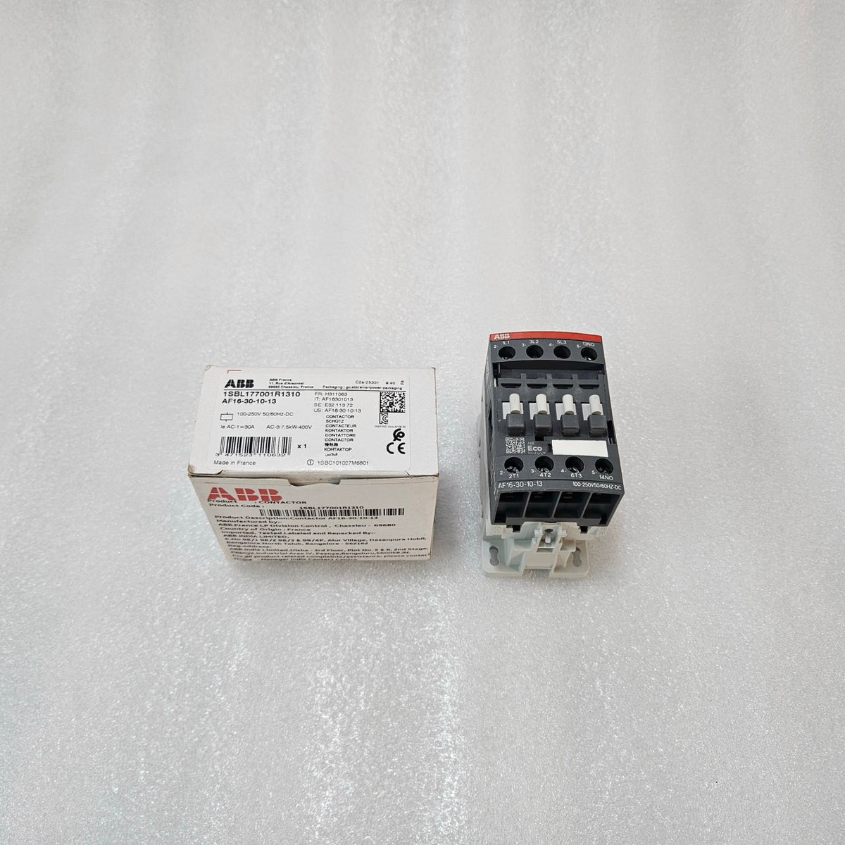 ABB AF16-30-10-13 CONTACTOR 1SBL177001R1310 | 30A AC-1 | 7.5KW 400V | 100-250VAC