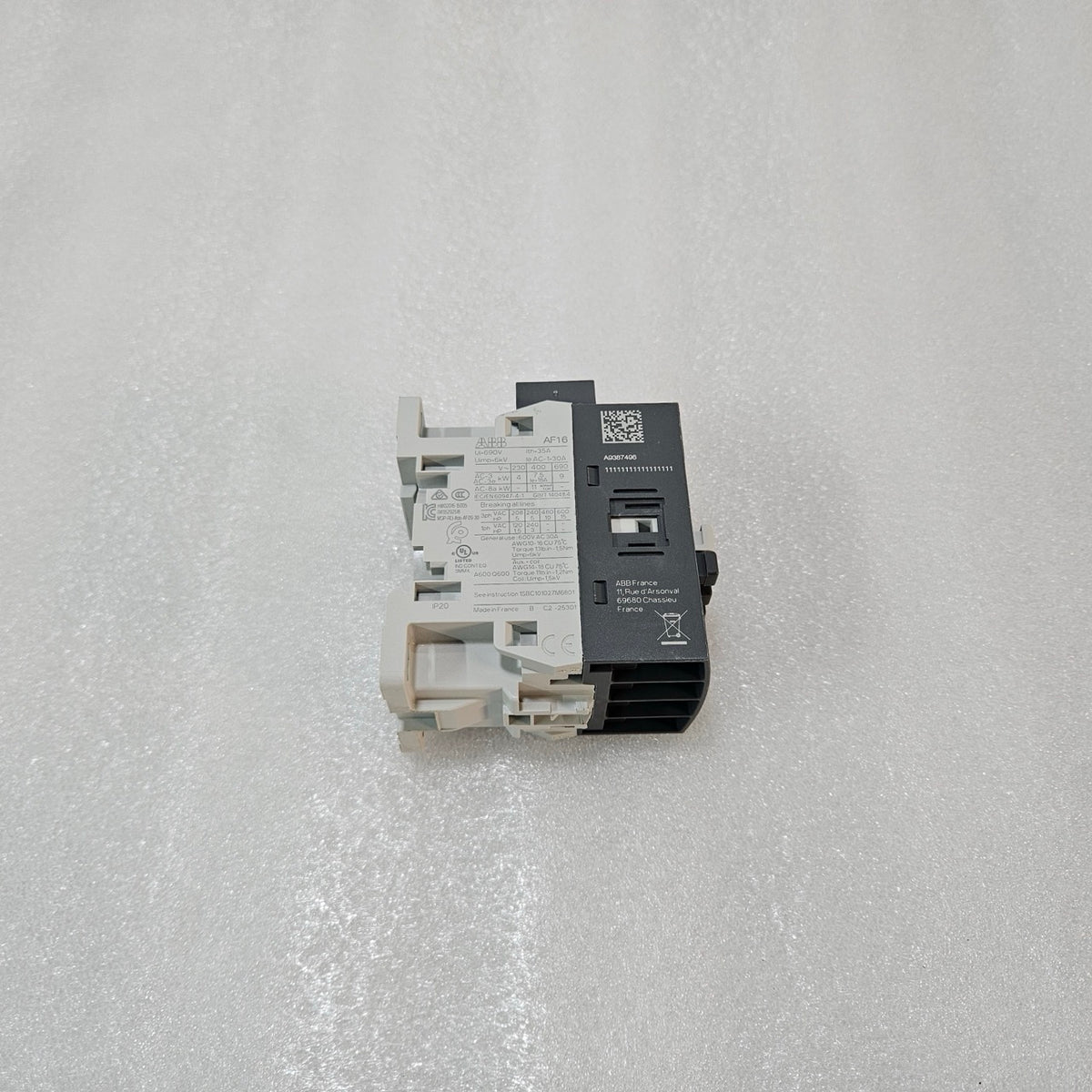 ABB AF16-30-10-13 CONTACTOR 1SBL177001R1310 | 30A AC-1 | 7.5KW 400V | 100-250VAC