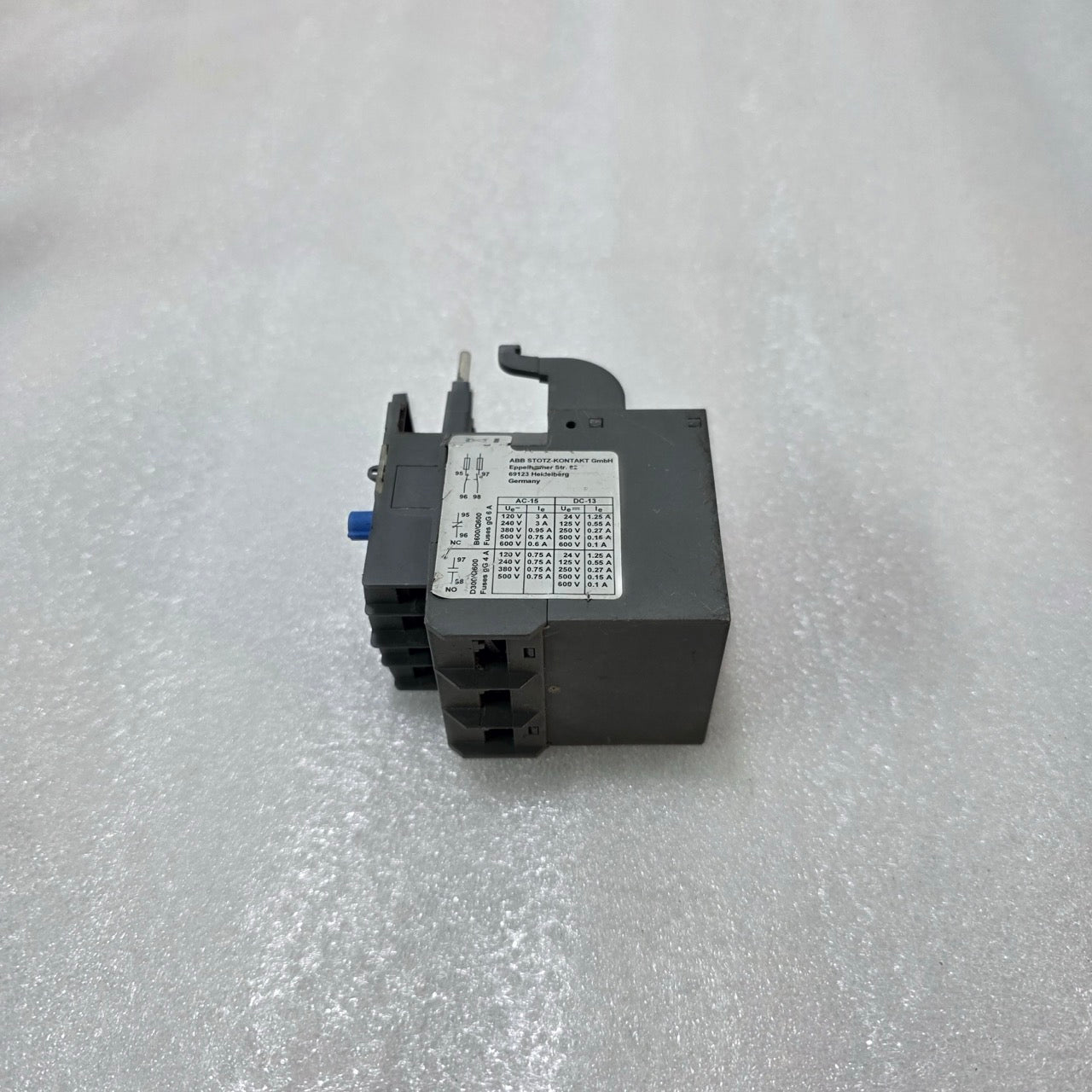 ABB TF42-3.1 THERMAL OVERLOAD RELAY 2.3–3.1A MOTOR PROTECTION IEC 60947 GERMANY