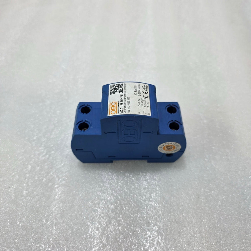 OBO BETTERMANN MCD 125-B/NPE LIGHTNING SURGE PROTECTOR 125KA 255VAC 5096 865