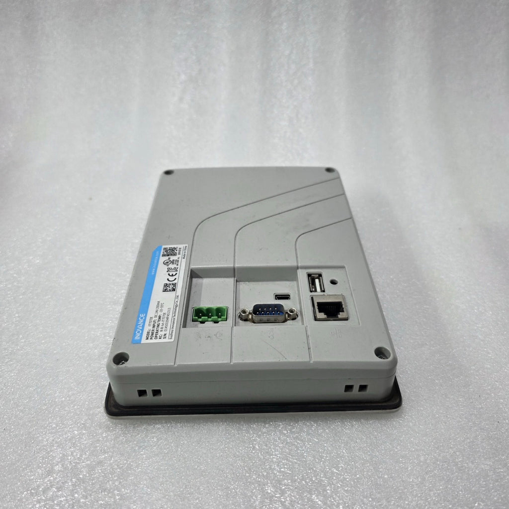 INOVANCE IT7070E INDUSTRIAL TOUCH PANEL HMI 24V DC 250MA HUMAN MACHINE INTERFACE