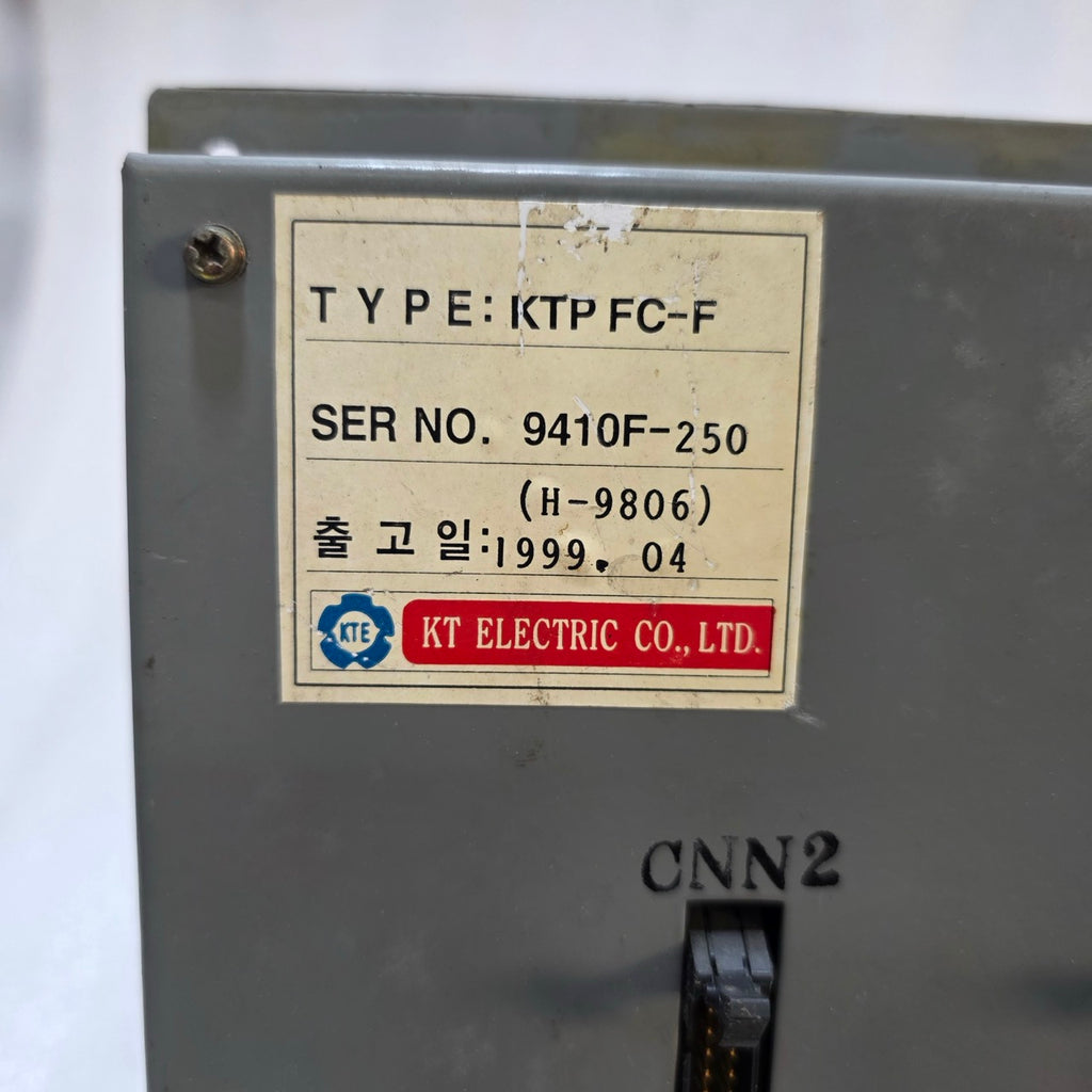 KT ELECTRIC KTP FC-F INDUSTRIAL CONTROL UNIT SERIAL 9410F-250 KTE PANEL DEVICE