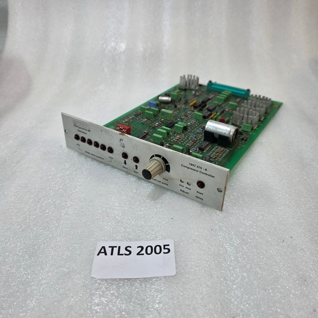 STAL REFRIGERATION AB COMPRESSOR CONTROLLER 1897 475-A SLIDE VALVE POSITION CONT