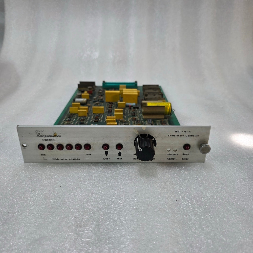 STAL REFRIGERATION AB COMPRESSOR CONTROLLER 1897 475-A SLIDE VALVE POSITION CONT