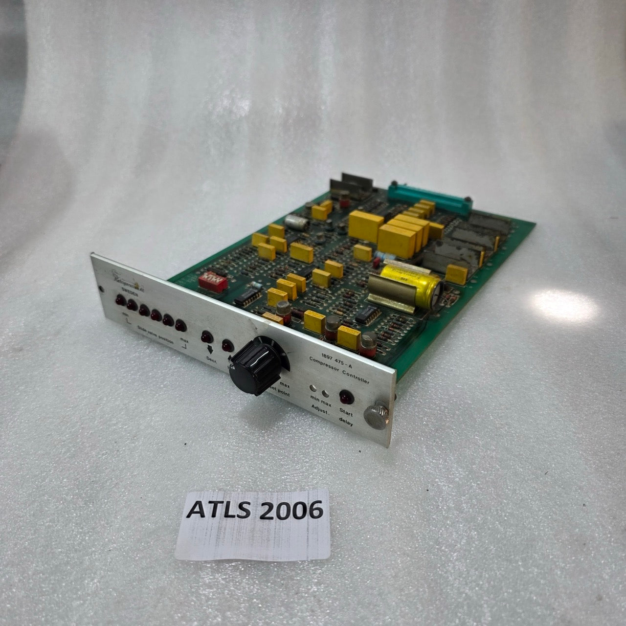 STAL REFRIGERATION AB COMPRESSOR CONTROLLER 1897 475-A SLIDE VALVE POSITION CONT