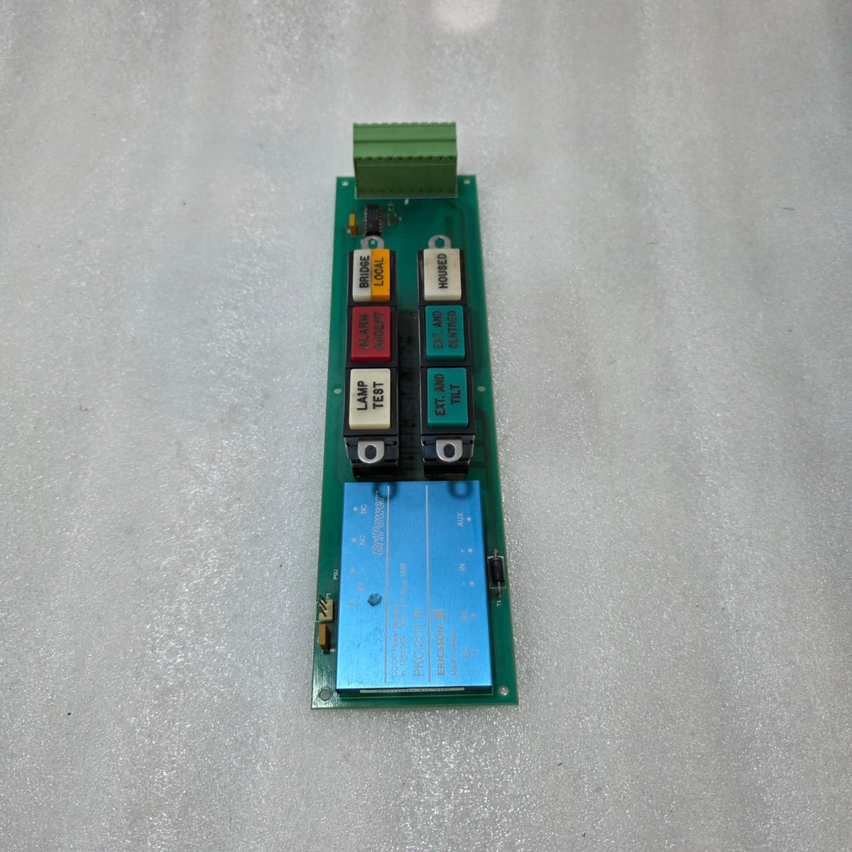 OPERATOR CONTROL PANEL & ERICSSON PKC2111 PI DC-DC MODULE 21950386-1/2