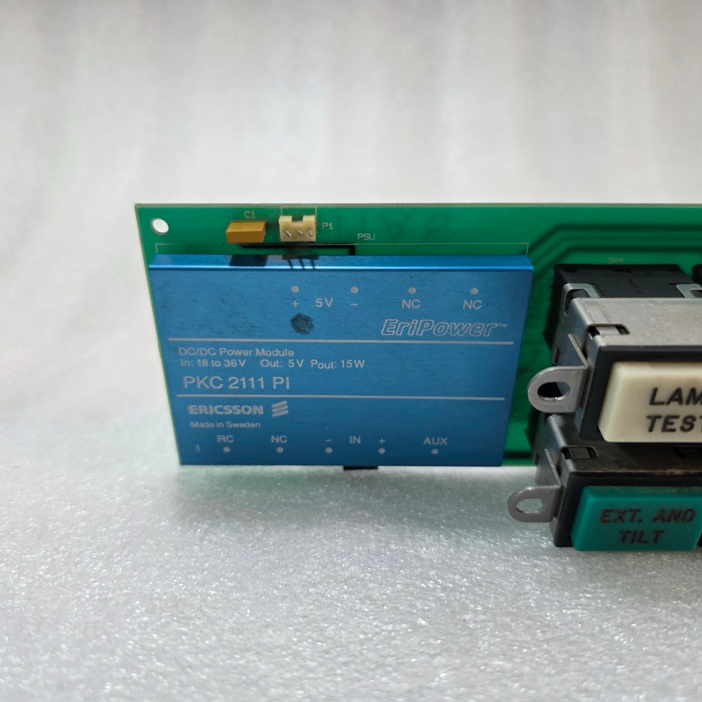 OPERATOR CONTROL PANEL & ERICSSON PKC2111 PI DC-DC MODULE 21950386-1/2