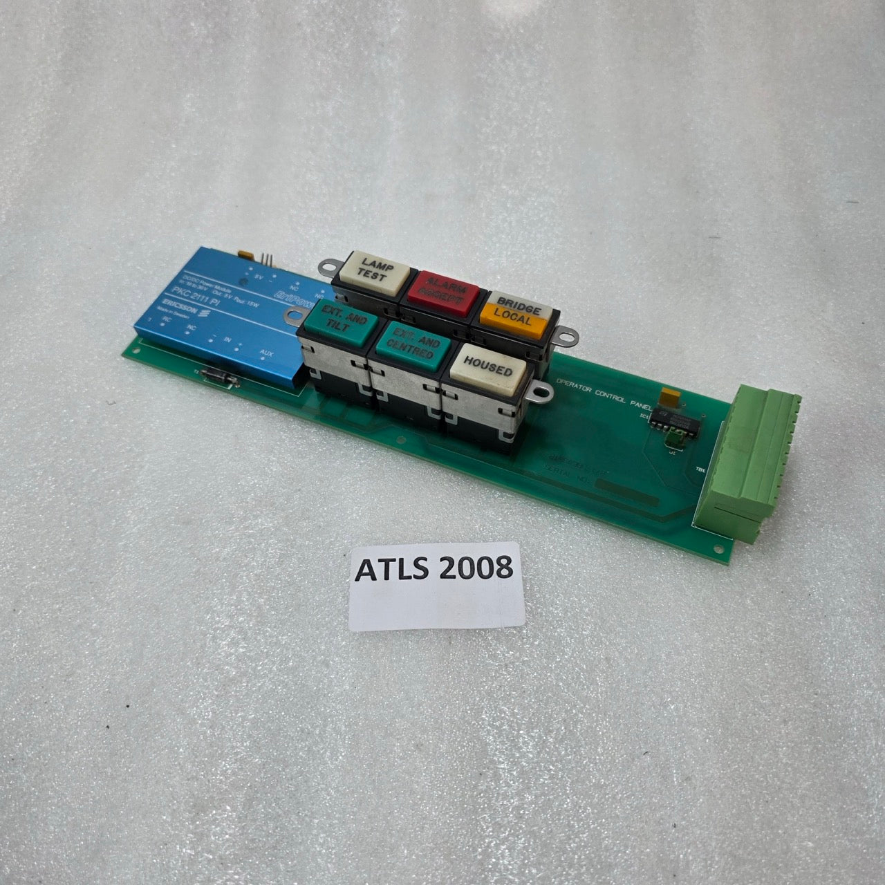OPERATOR CONTROL PANEL & ERICSSON PKC2111 PI DC-DC MODULE 21950386-1/2
