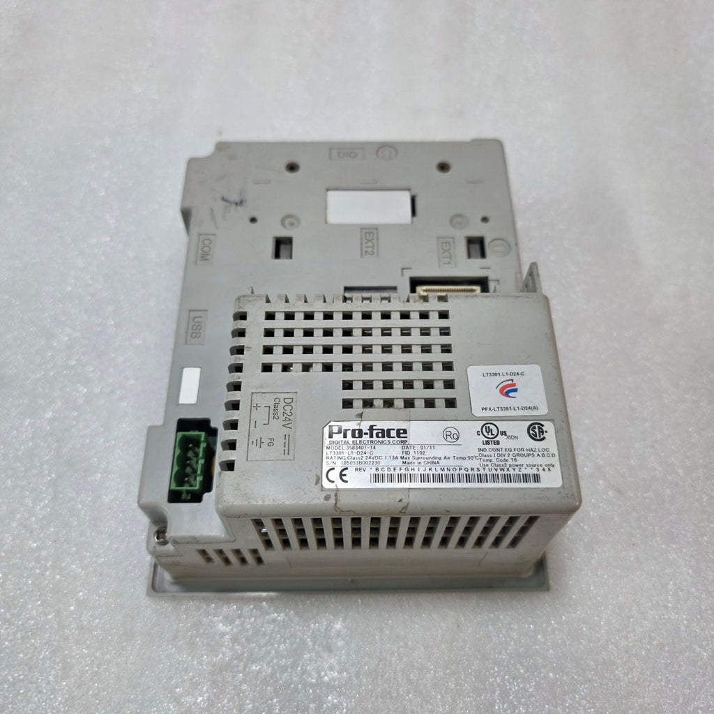 PRO-FACE LT3301-L1-D24-C TOUCH PANEL HMI, 24VDC OPERATOR INTERFACE 3583401-14