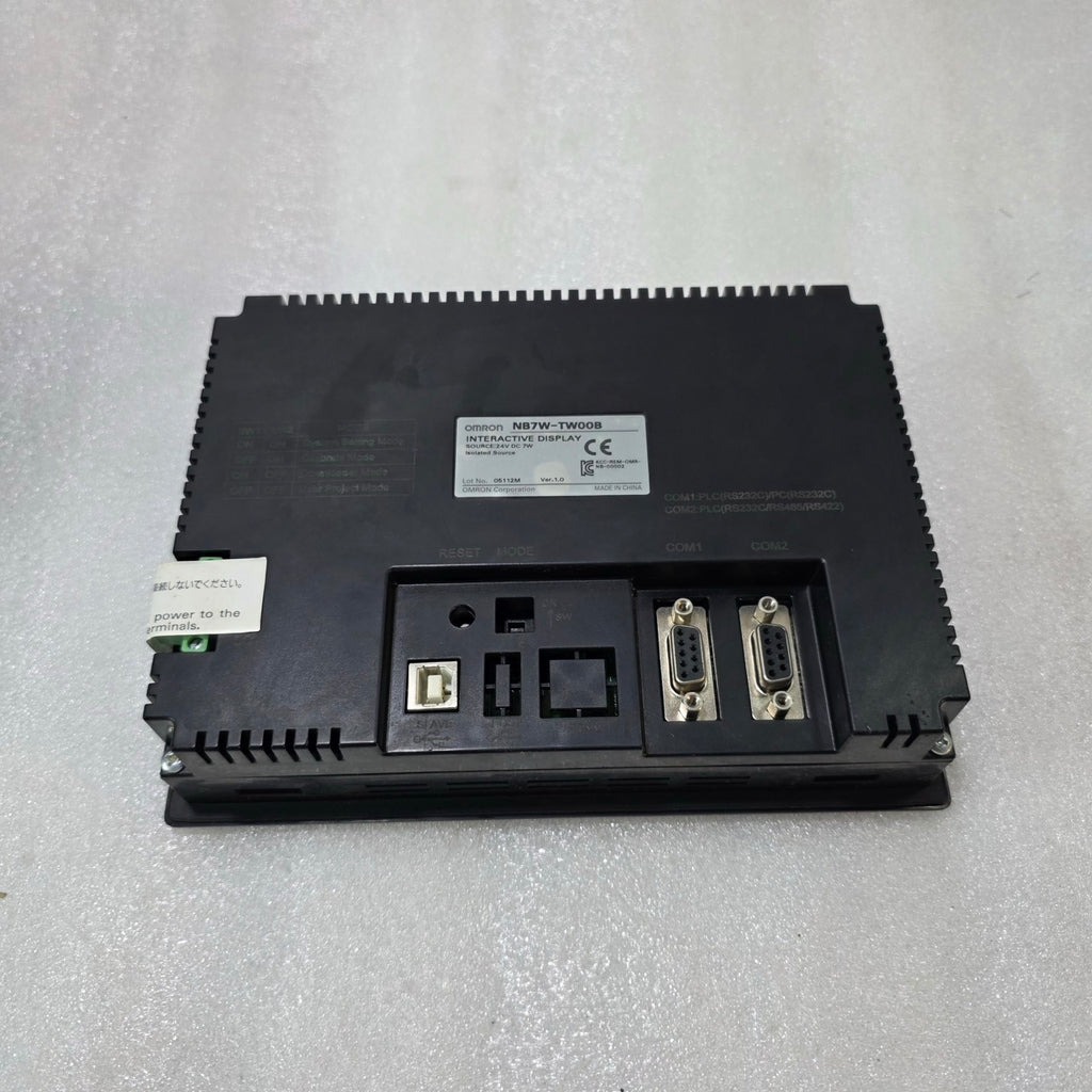 OMRON NB7W-TW00B HMI TOUCH PANEL 7 INCH TFT LCD 24V DC NB SERIES