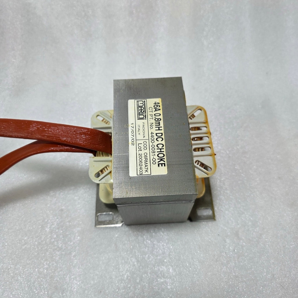 MARIANI TRASFORMATORI 46A 0.8MH DC CHOKE 4400-0081-00 INDUSTRIAL INDUCTOR ITALY