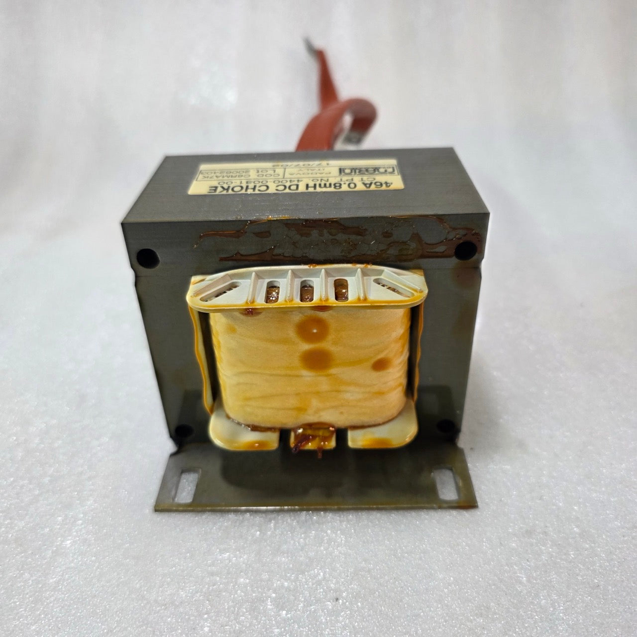 MARIANI TRASFORMATORI 46A 0.8MH DC CHOKE 4400-0081-00 INDUSTRIAL INDUCTOR ITALY