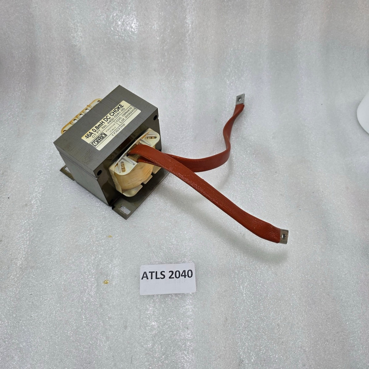 MARIANI TRASFORMATORI 46A 0.8MH DC CHOKE 4400-0081-00 INDUSTRIAL INDUCTOR ITALY