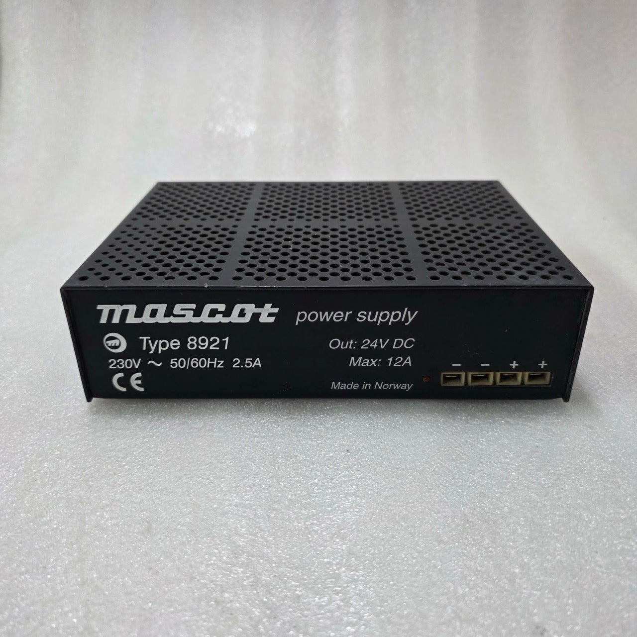 MASCOT TYPE 8921 POWER SUPPLY 24V DC 12A INDUSTRIAL SMPS 230V INPUT MADE IN NORW