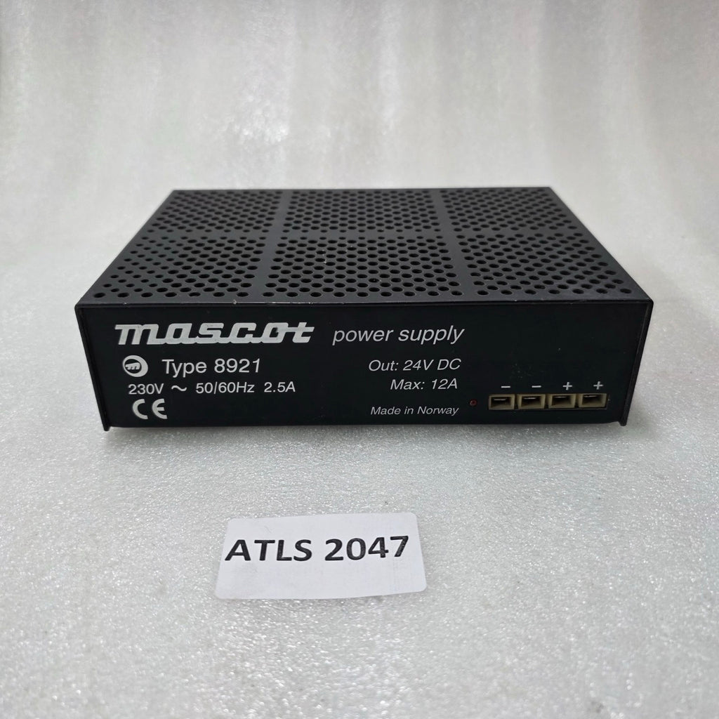 MASCOT TYPE 8921 POWER SUPPLY 24V DC 12A INDUSTRIAL SMPS 230V INPUT MADE IN NORW