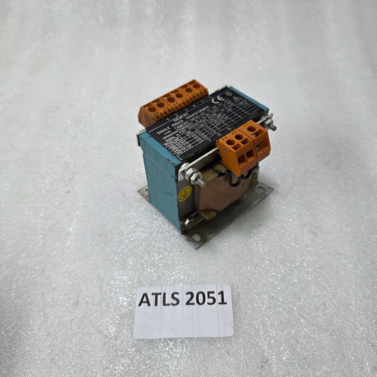 SIEMENS 4AM3495-0BD30-0C SINGLE PHASE TRANSFORMER 75VA | 220-480V TO 120/220V